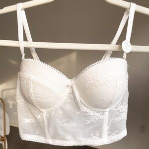 Cotton On Cherry Blossom Longline Push Up Bra